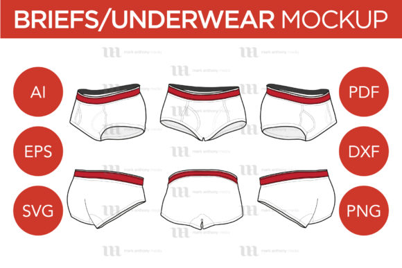Briefs Mockup Template for Leggings Amp Graphics
