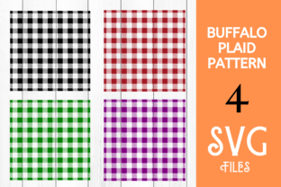 Buffalo Plaid Pattern SVG Cut Files 4 for Crafts and Graphics