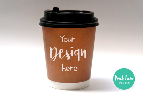 Disposable Tea and Coffee Mockup for Food Packaging Graphics