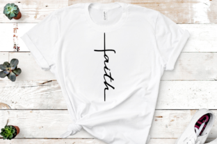 Faith Word Cross Graphics for Crafts and Creative Projects