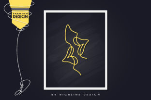 Hot Lips Line Art Poster Review for Embroidery