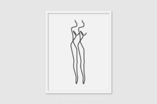 Line Art Poster Double Girl: A Versatile Graphic for Blogs and Websites