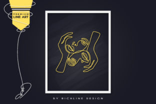 Line Art Poster Face Couple – A Versatile Graphic Design Asset