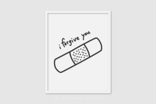 Line Art Poster Forgive You Review