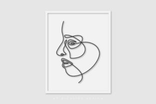 Line Art Poster Girl Byside – A Versatile Graphic Design Asset