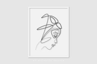 Line Art Poster Korean Girl – A Versatile Graphic for Illustrations
