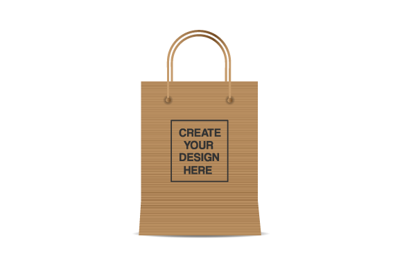 Mockup Realistic Design Shopping Bag for Graphics and Bags Amp