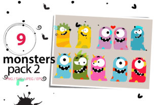 Monster Pack II High Res Svg for Creative Projects