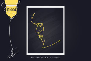 Sad Girl Line Art Poster – A Versatile Graphic for Illustrations