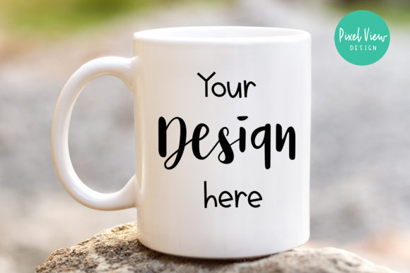 White Mug Mockup Review for Embroidery Projects